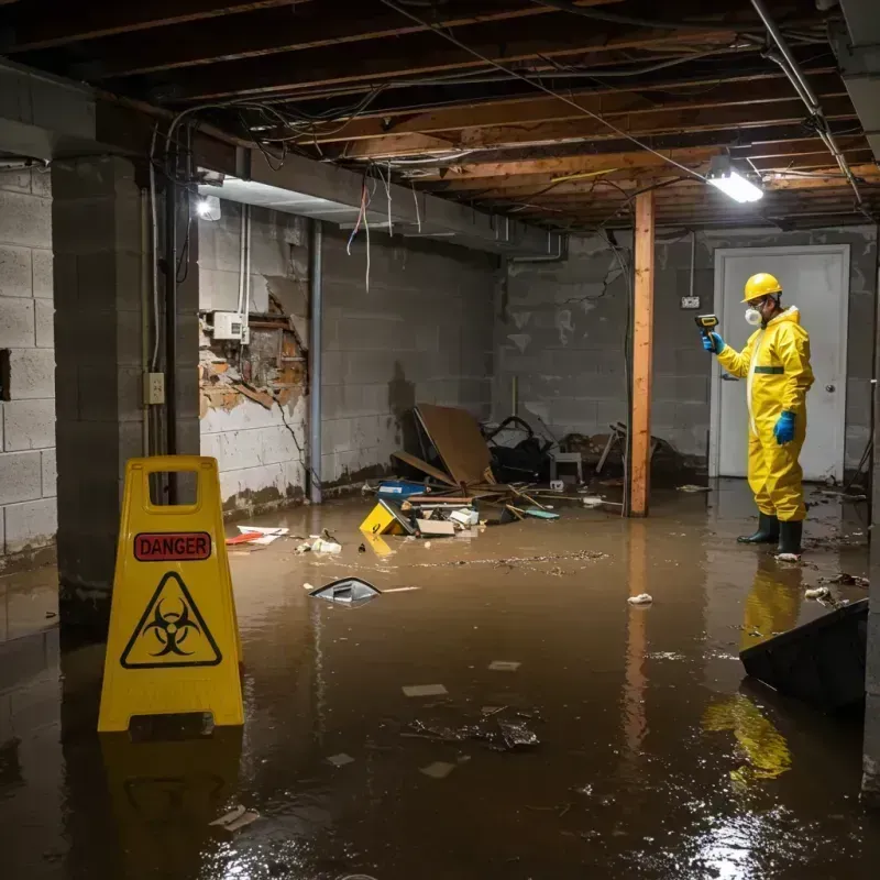 Flooded Basement Electrical Hazard in Daniel, UT Property